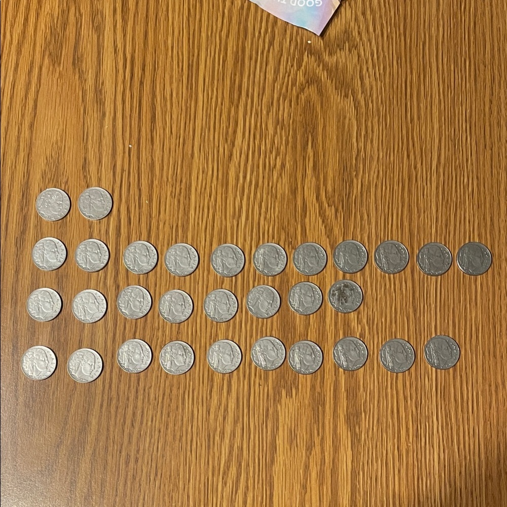 Italy centesimi 1939-1942 coins.